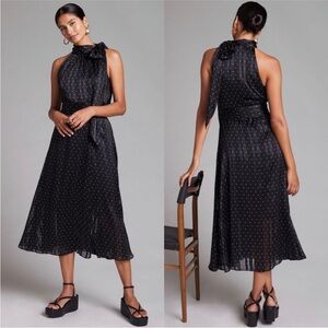 Anthropologie Sachin & Babi Polka Dot Halter Midi Dress
Formal cocktails evening
